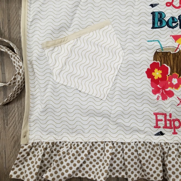 HANDMADE (by me) APRON Life's Better At The Beach - Picture 2 of 8